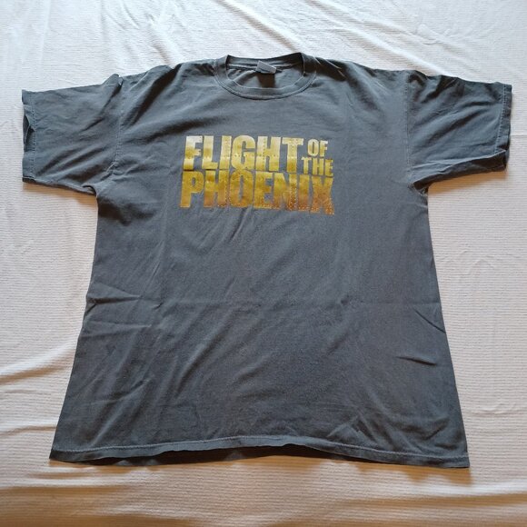 Y2K 2004 Team Fox Gear Flight of the Phoenix Gray Movie Promo T-Shirt Adult XL - Picture 1 of 10